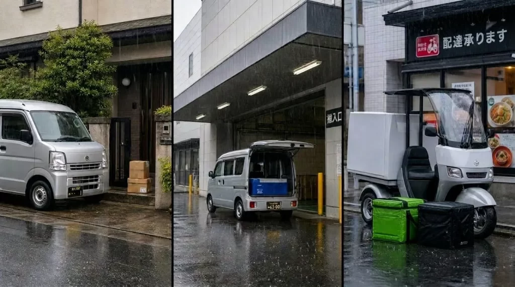 雨の日は「働き方」で必要な準備がまったく違う