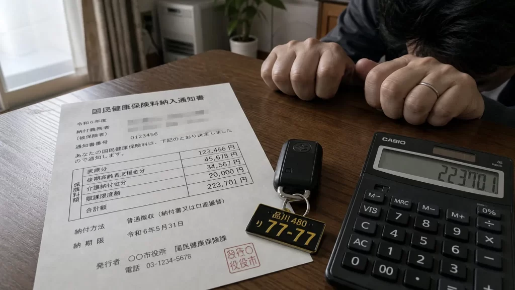軽貨物ドライバーの国民健康保険が「高い」