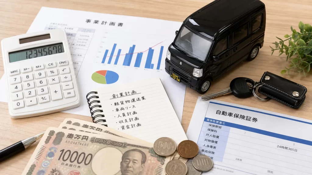 軽貨物の開業資金はいくら必要？
