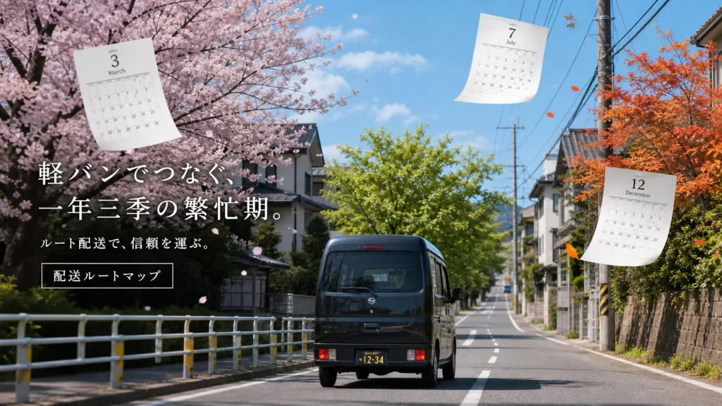 三大繁忙期と物量サイクル