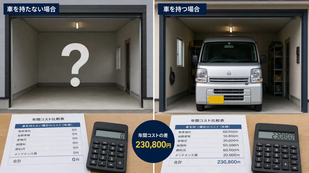 車両あり・車なし
