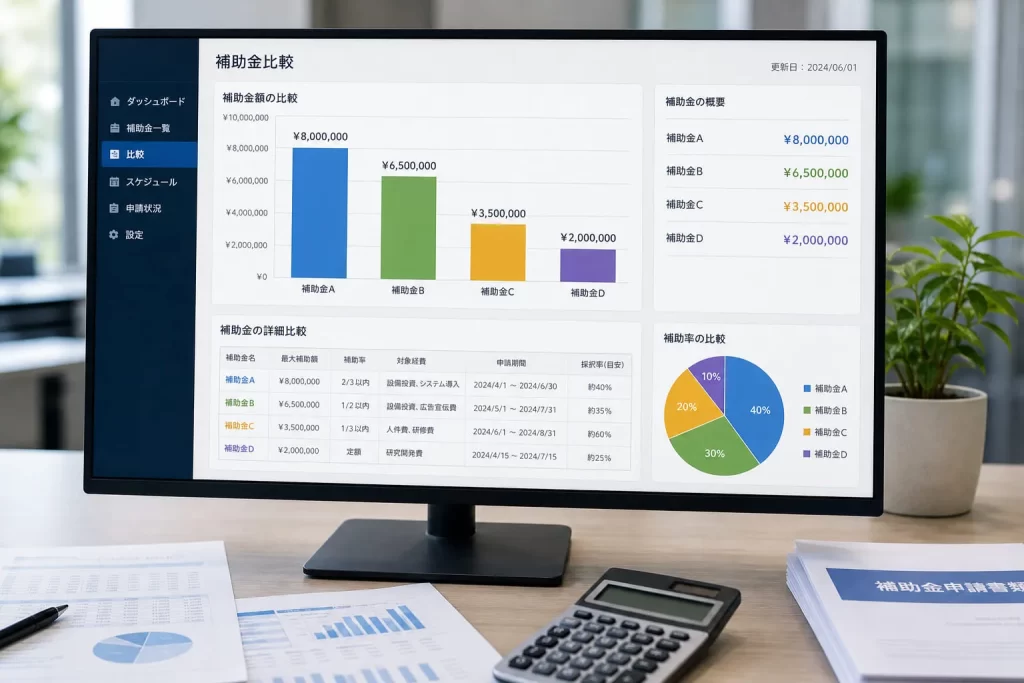 給付額と他自治体との比較