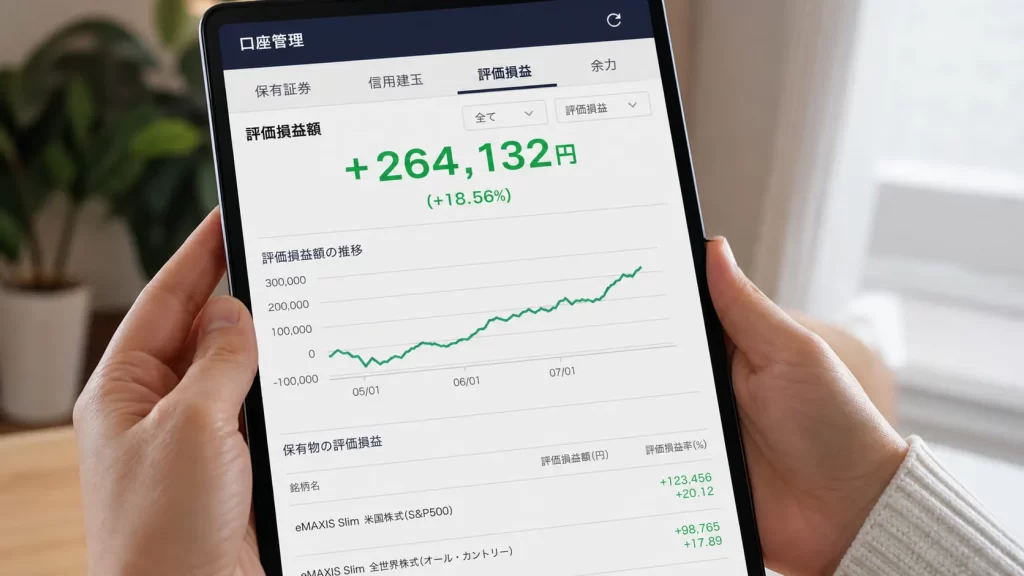 評価損益+264,132円の中身
