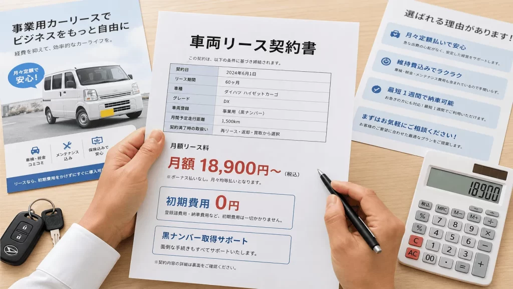 軽バンリースも検討
