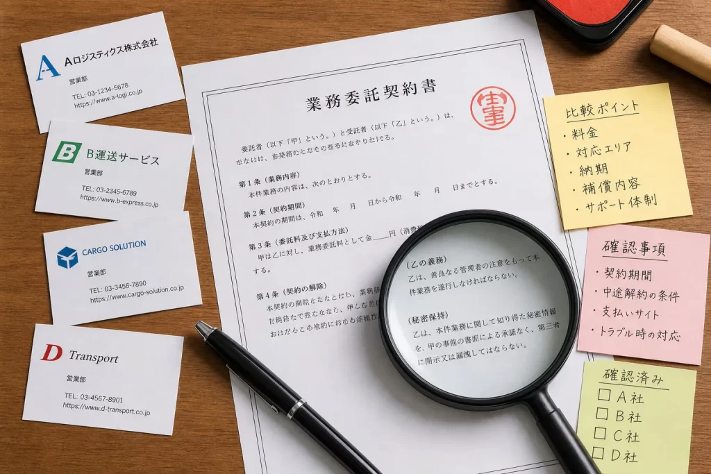 企業配の委託先選び5つのチェックポイント