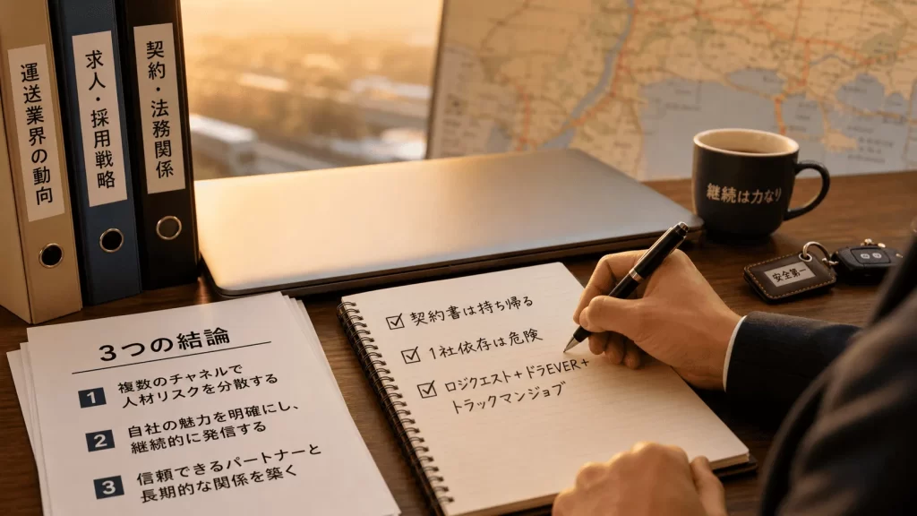 失敗しないための3つの結論
