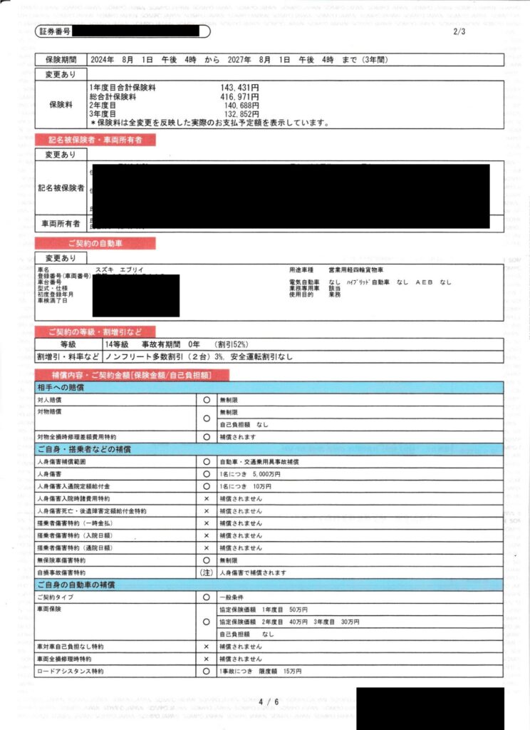 任意保険証