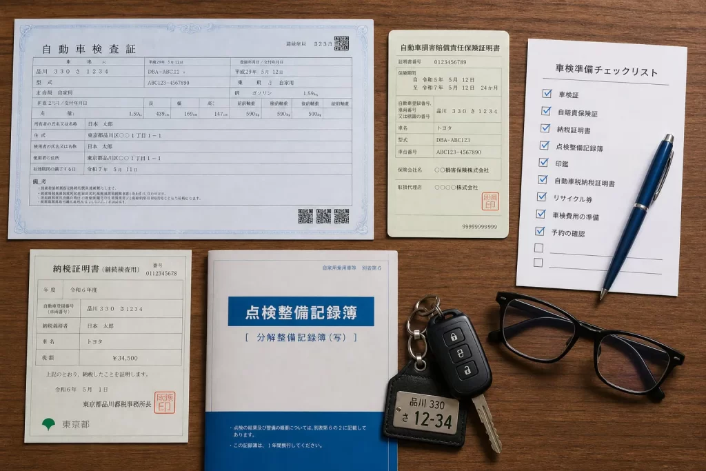 必要書類と検査項目